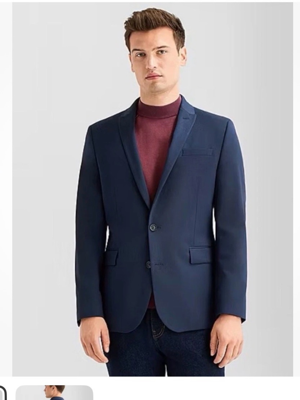 J. Ferrar, 360, Ultra Comfort Mens Slim Fit Suit Jacket,navy xl 46/48